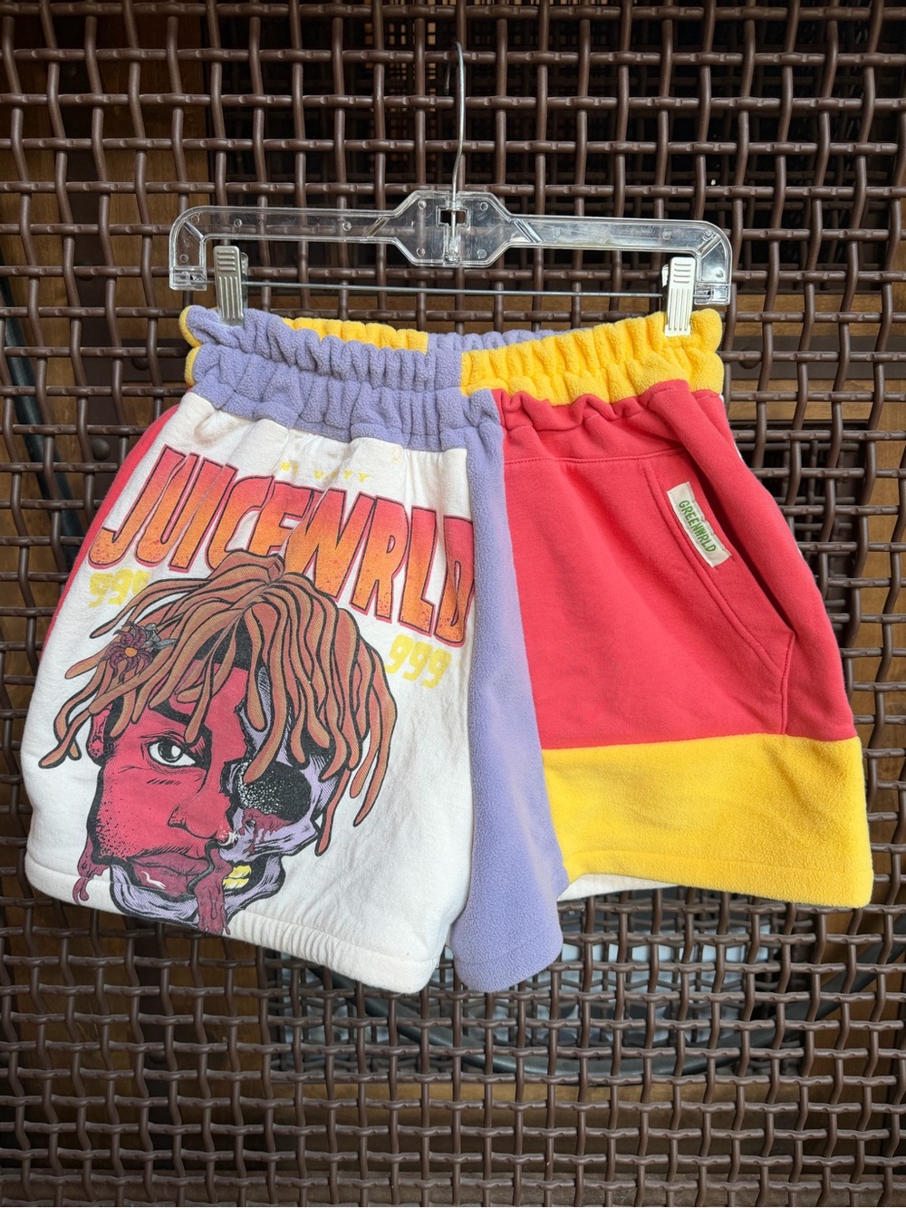 Juice WRLD 999 Reworked Patchwork Shorts